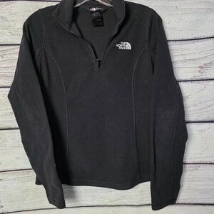 The North Face Black Quarter Zip Fleece Pullover XS